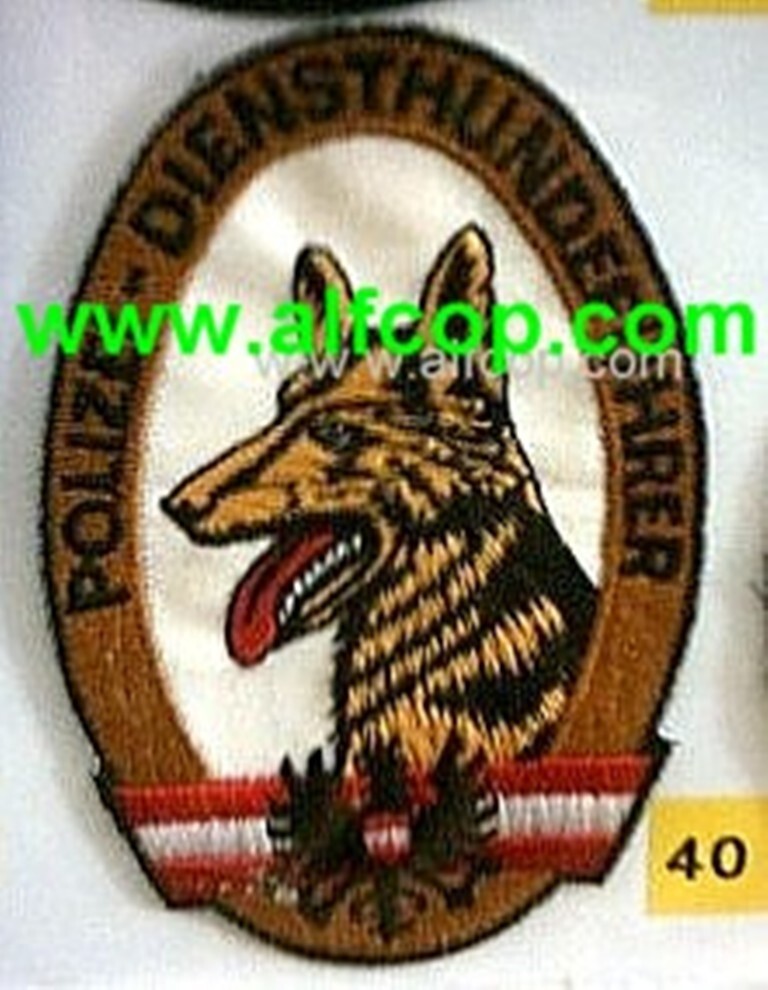 AUSTRIA POLICE FORCE PATCH K-9 UNIT POLICIA
