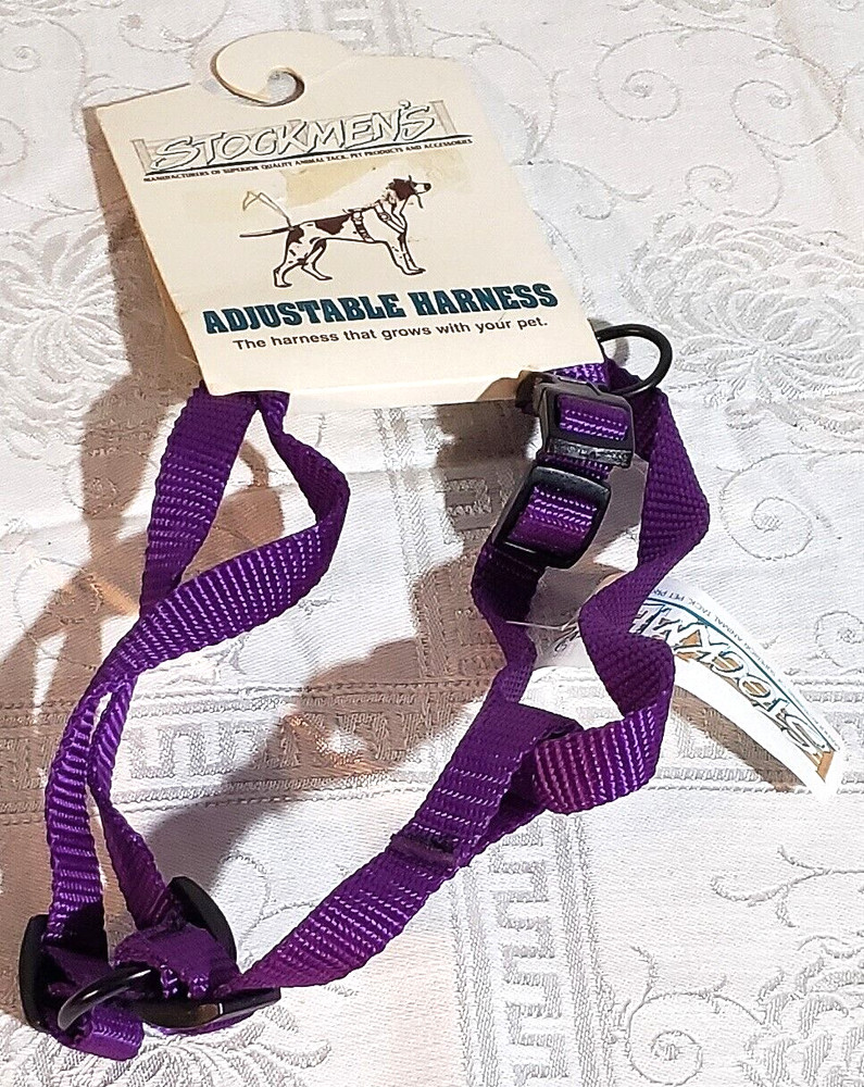 Stockman's  Adjustable Nylon Dog Harness 14"-20"