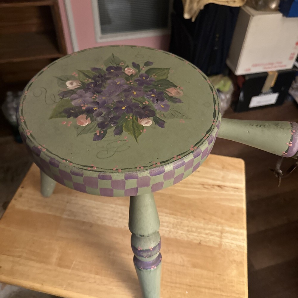 Vintage Tripod Wooden Stool