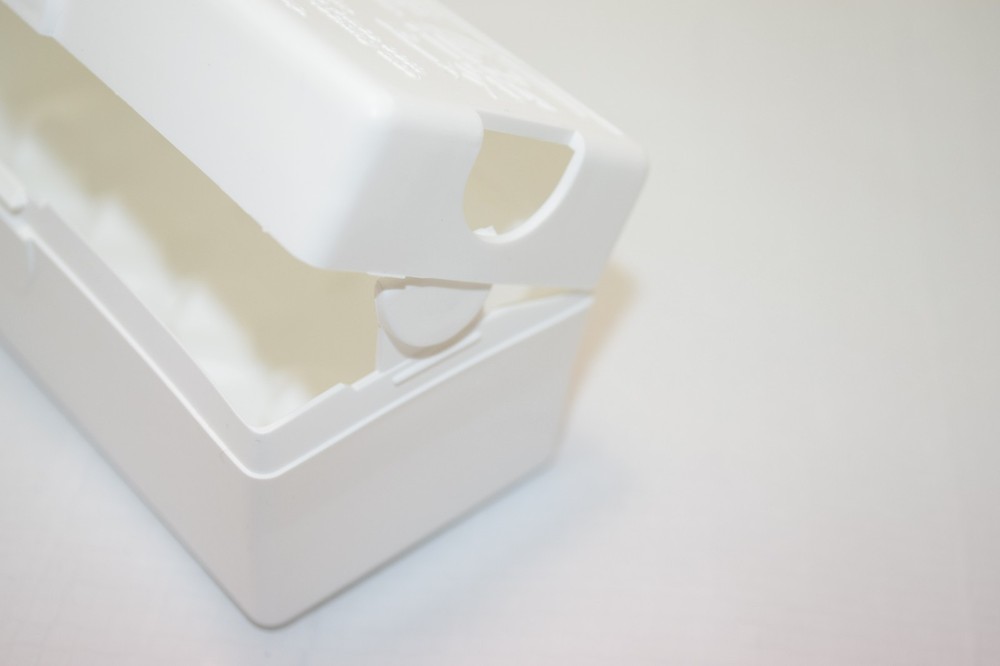 Child Resistant Medication Case 2 Compact WHITE Plastic Storage Locking Lock Box