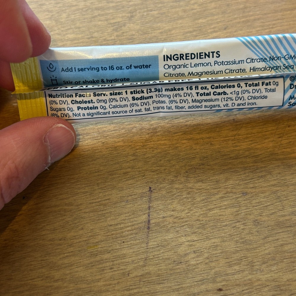 Nectar Hydration Essential Daily Hydration Fresh Lemon Flavor