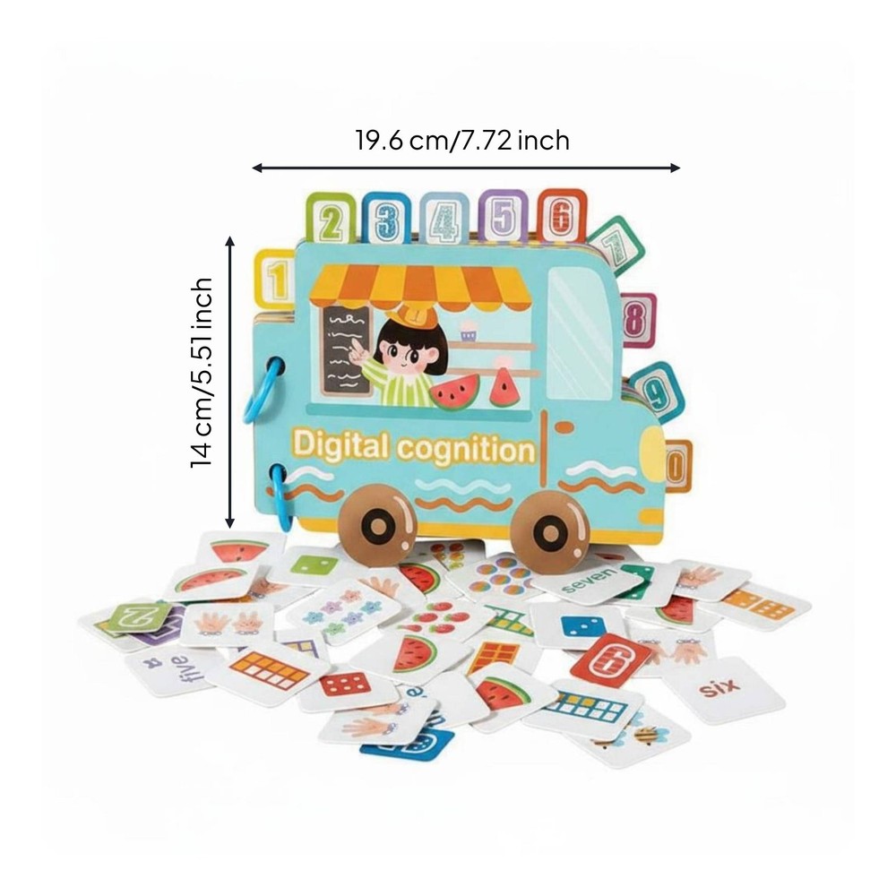 Reusable Sticker Book Develops Hands-On Ability Number Cognition Quiet Book