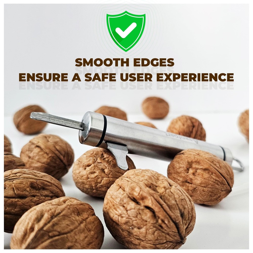Walnut Cracker tool with Pick Stainless Steel kitchen Gadgets Design. Wal nut...