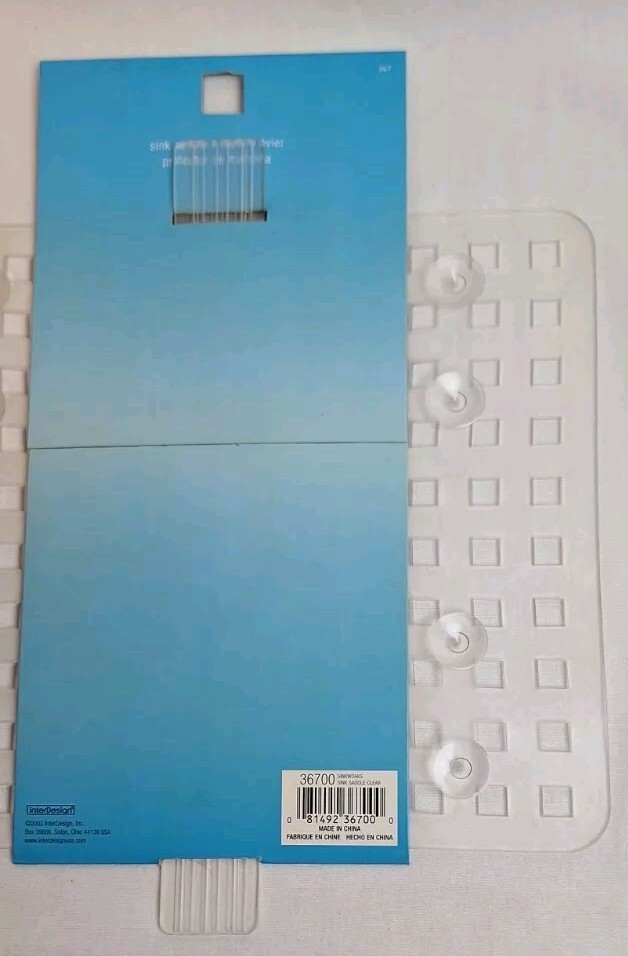 SinkWorks Sink Saddle Clear Protects Sink From Scratches Grid For Water Drainage