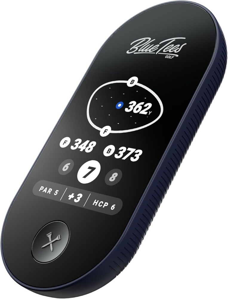 Blue Tees Golf Ringer - Magnetic GPS Handheld, Touch Screen Navy