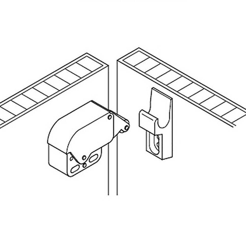 Touch Latch Automatic Spring Push Catch Bounce Lock For Cabinet Cupboard Durable