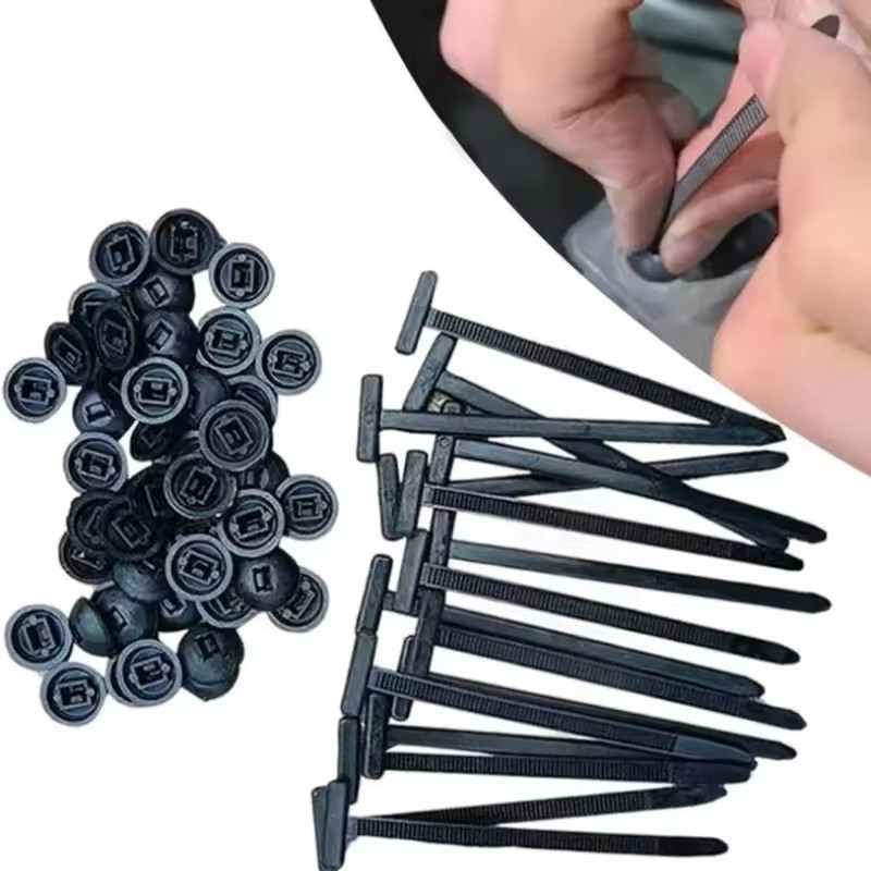 100Pcs Heavy Duty Nylon Universal Cable Tie Buckle Multi Purpose Self-locking Zi