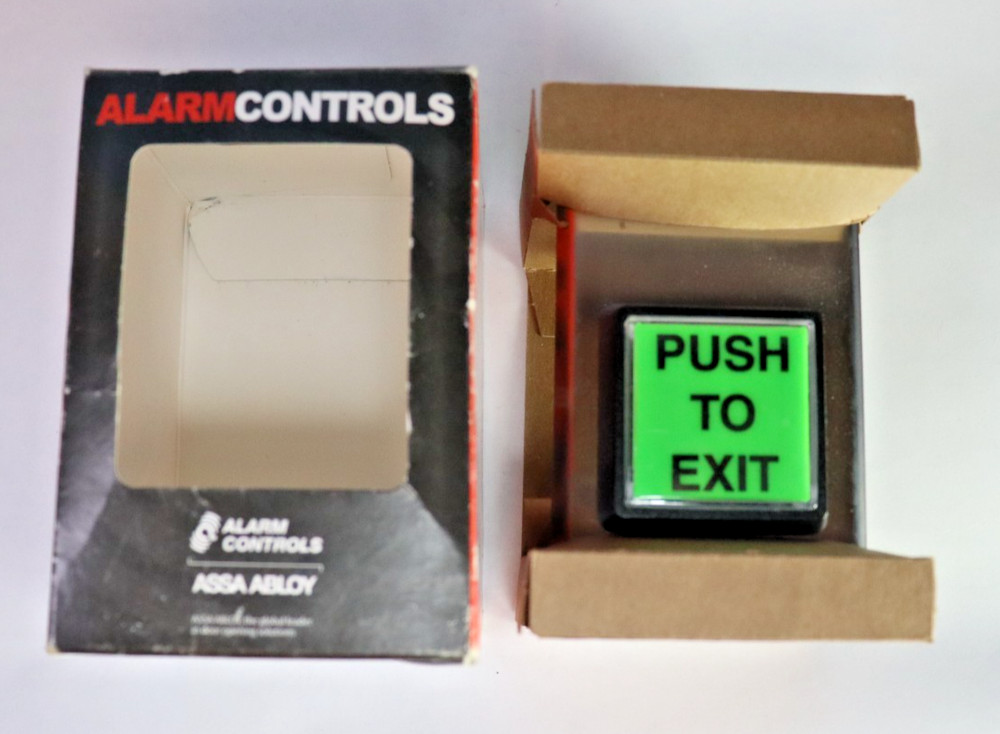Alarm Controls TS-2T  Exit Steel wallplate NEW IN BOX