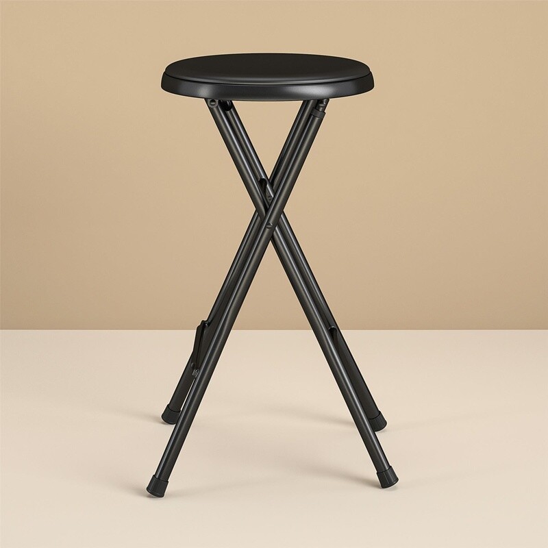 2 Pack Folding Stool Portable Multi-Purpose Seat Lightweight Padded Easy Storage