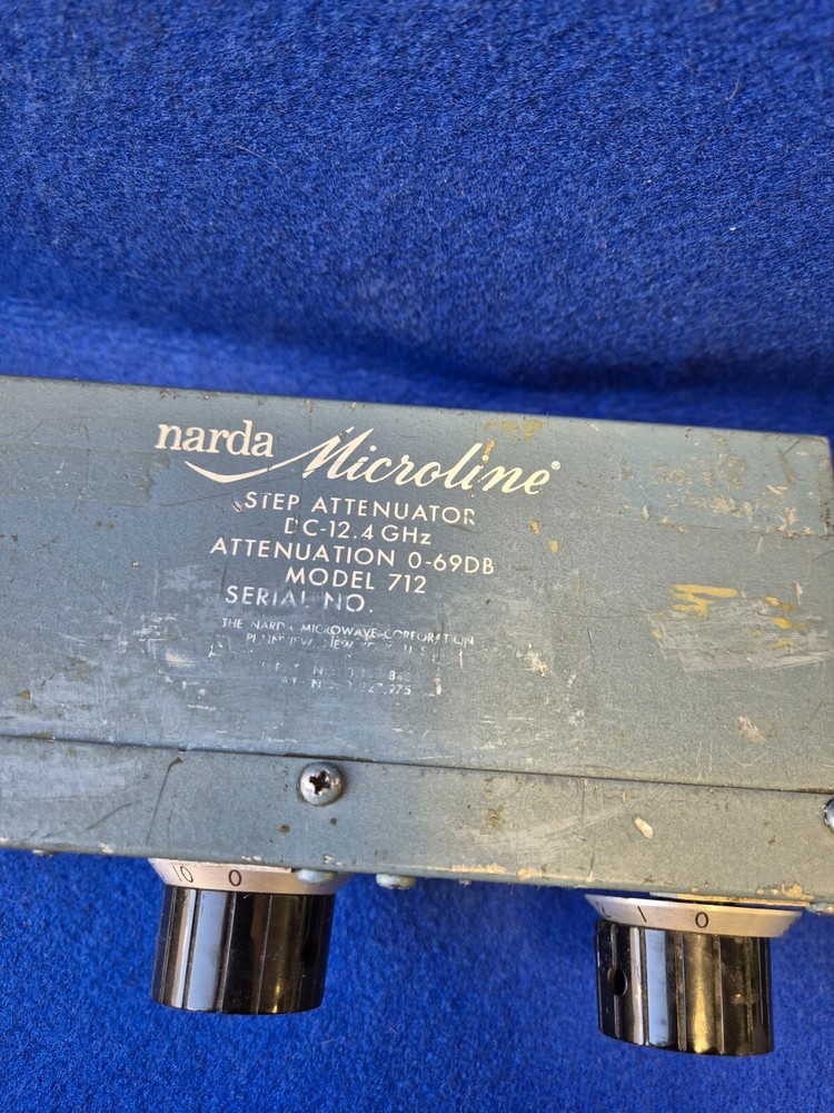Narda Microline 712 Step Attenuator 0-69dB DC-12.4GHz