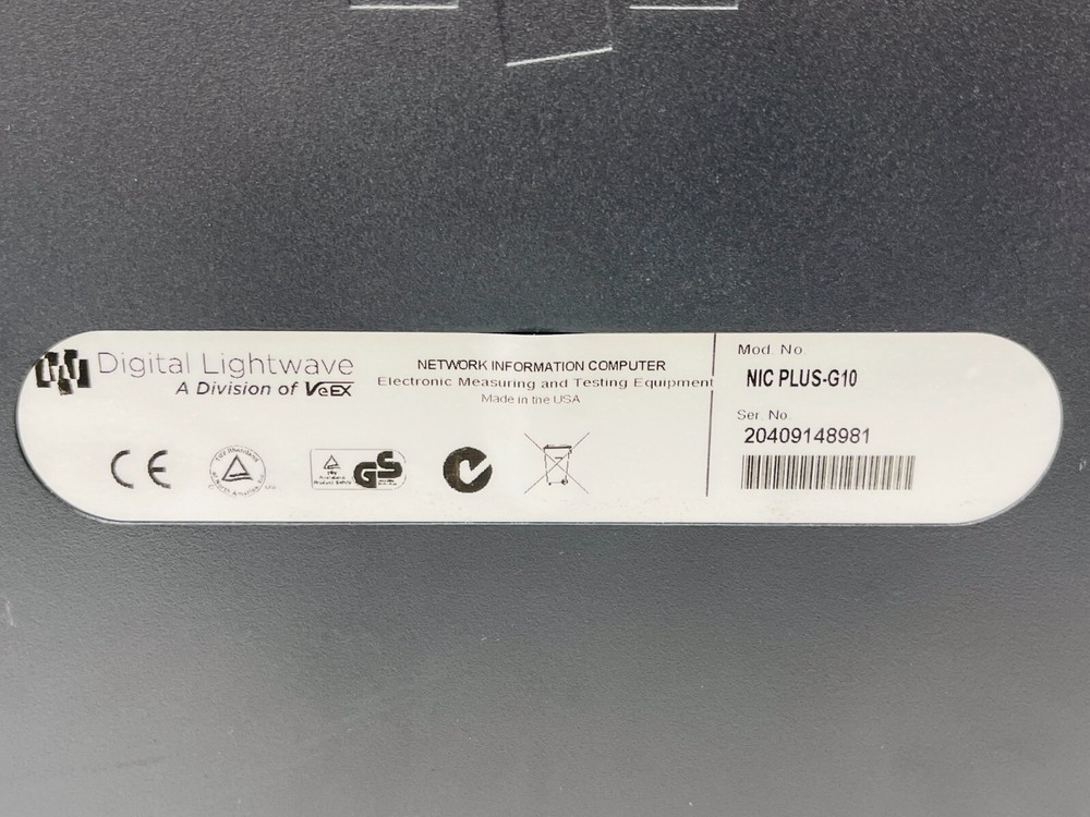 Digital Lightwave NIC PLUS-G10 PORTABLE NETWORK INFORMATION / Used
