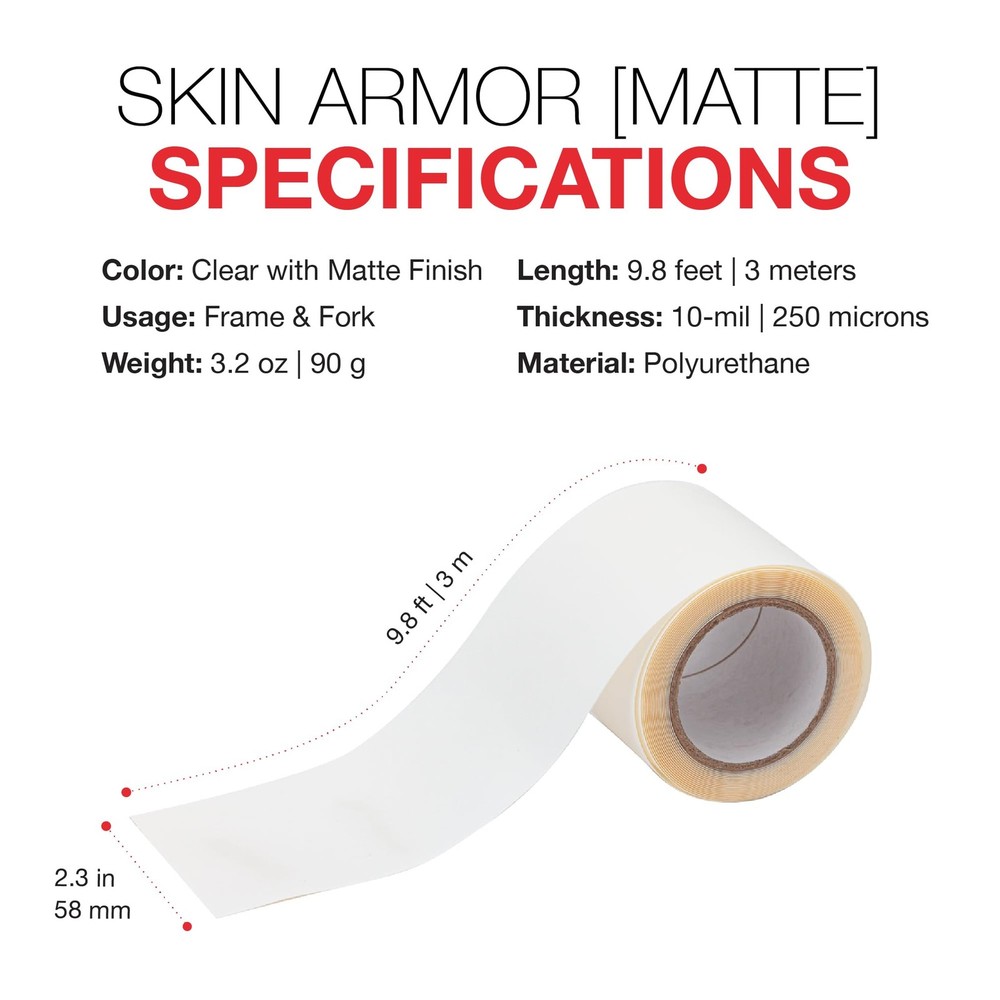 Zefal Skin Armor 3M Matte Roll (Ref: 2624) – 250-Micron Clear Polyurethane Frame