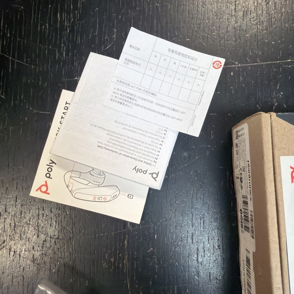 HP Poly Voyager 5200 USB-A Wireless Headset 7K2E1AA OPEN BOX