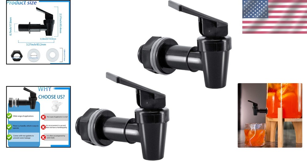 Replacement Cooler Faucet - 2-Pack BPA-Free Spigot for Water Beverage Dispensing