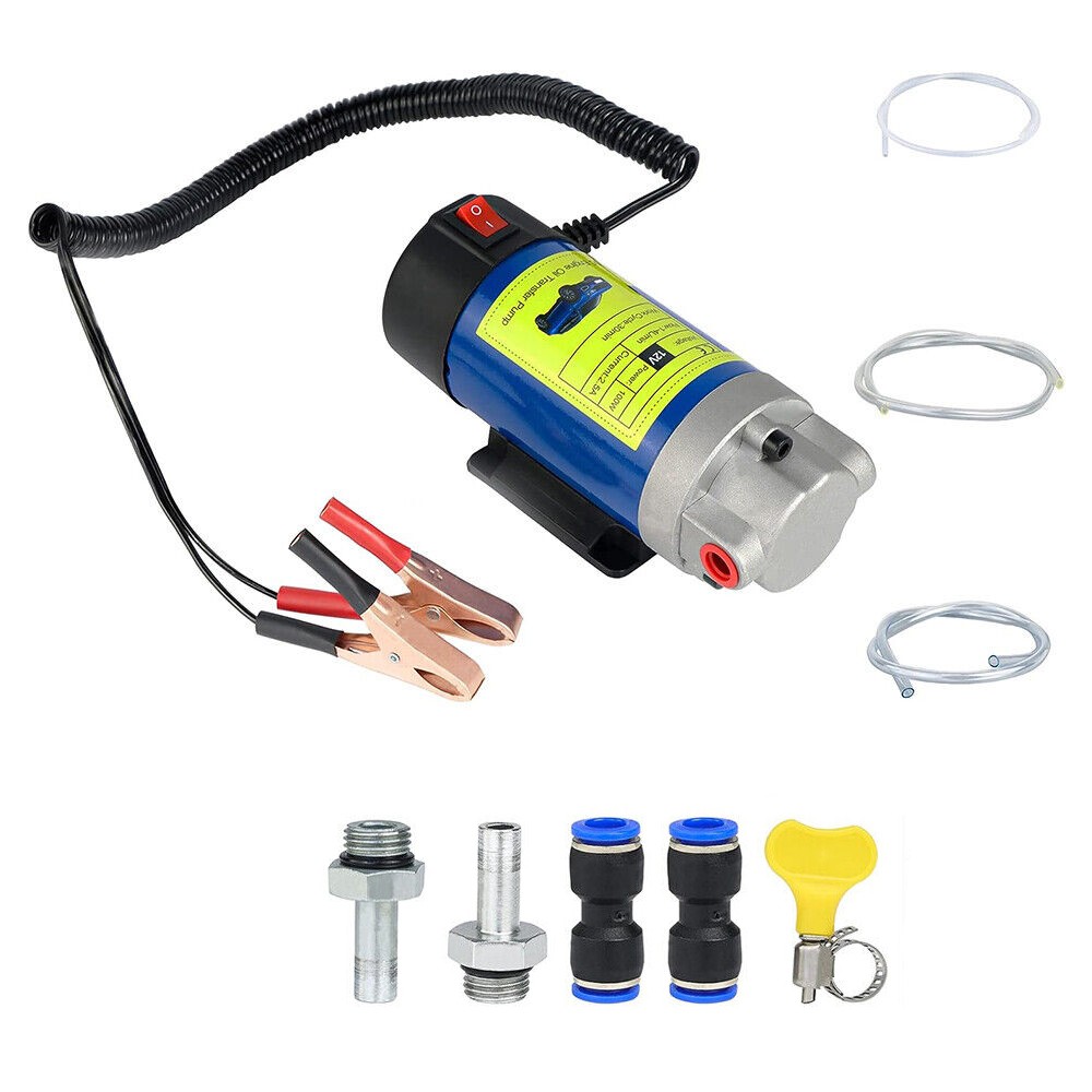 Electric Engine Oil Transfer Extractor Fluid Suction Pump Diesel Siphon New
