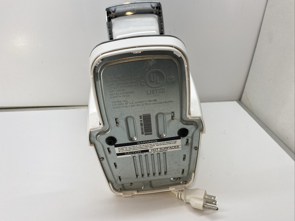 White Keurig K10 Mini Plus K-cup Single Cup Brewing System Tested Working