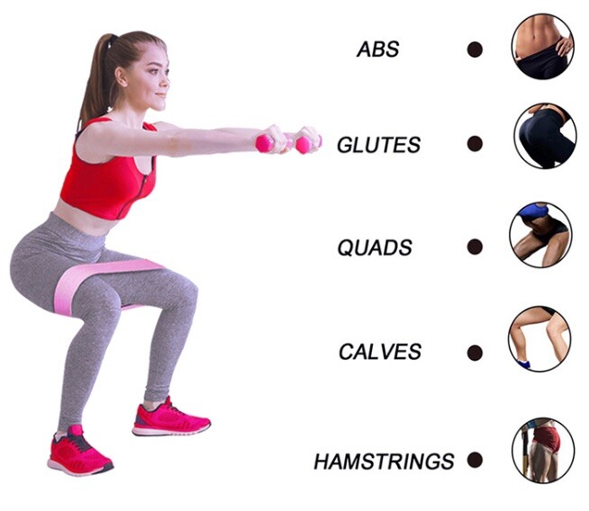 Resistance Bands - 3 Piece Set with Mesh Bag