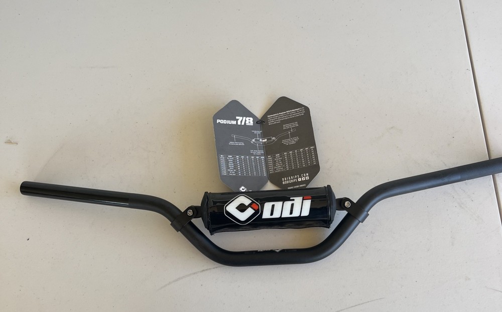 ODI PODIUM 7/8" SUPER MINI BEND MOTORCYCLE HANDLEBARS BLACK