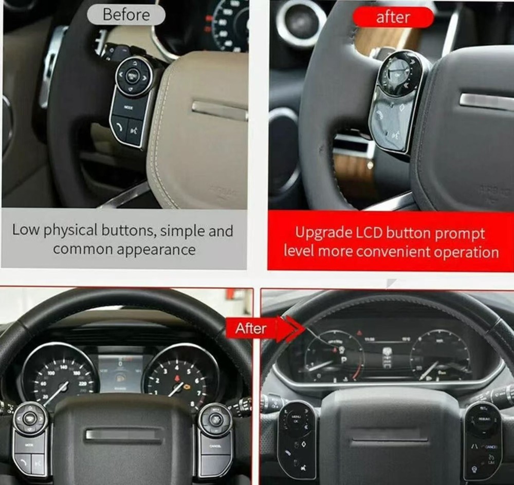 2pcs Steering Wheel Control Switch Button For Range Rover Sport / L405 2014-2017