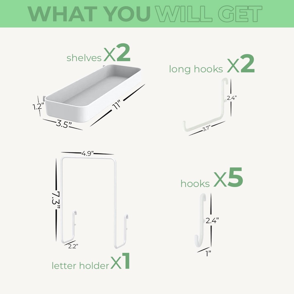 Keepo Pegboard Accessories, Peg Board Accessory Kit for Wall Organizer, Conta...