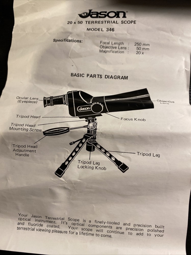 Jason 20X Spotting Scope - Model 346