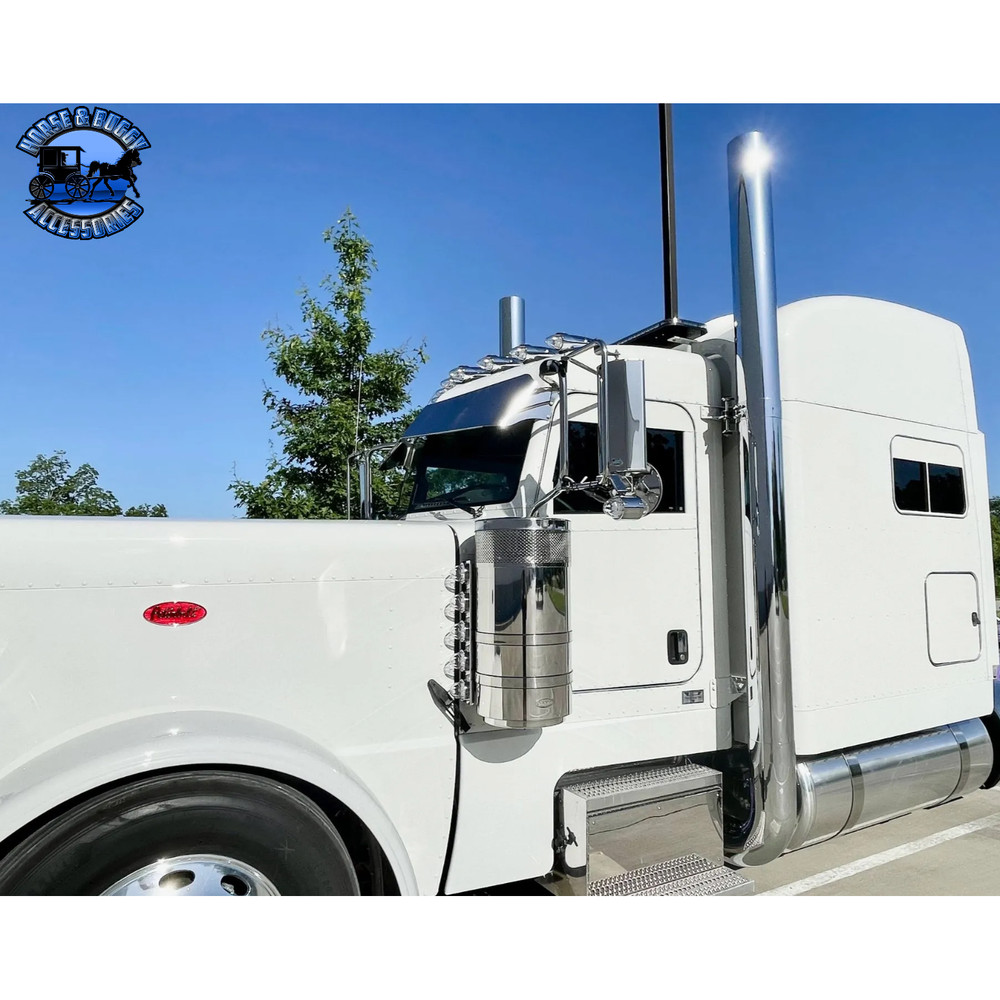 Rollin low Peterbilt (Gator) visor 13X10" CUSTOM BOWTIE #1040