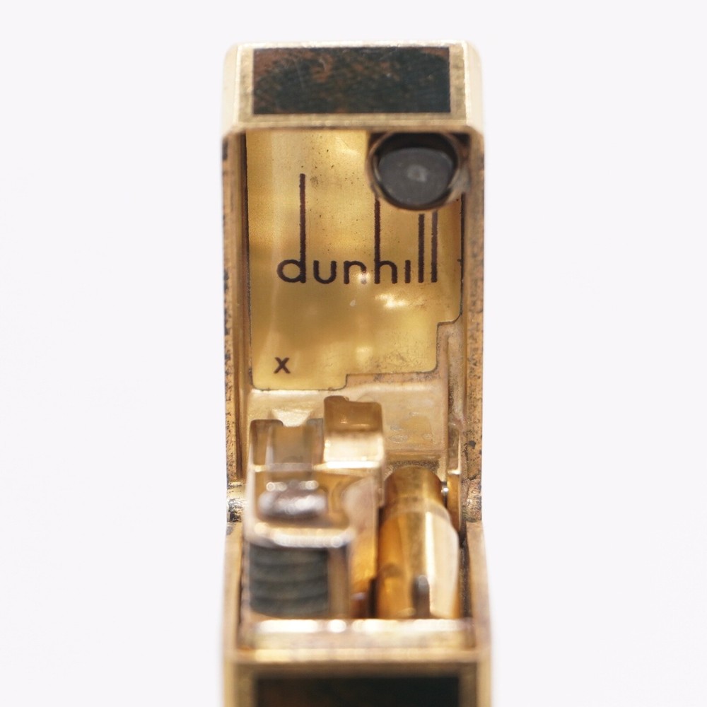 Dunhill Lighter Gold/Brown Lacquer_Ultrasonically Cleaned_WORKING