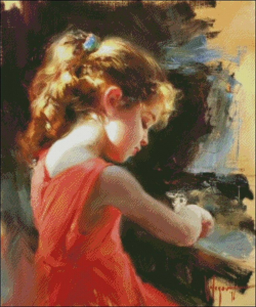 Chart Needlework DIY - Counted Cross Stitch Patterns - Occupied