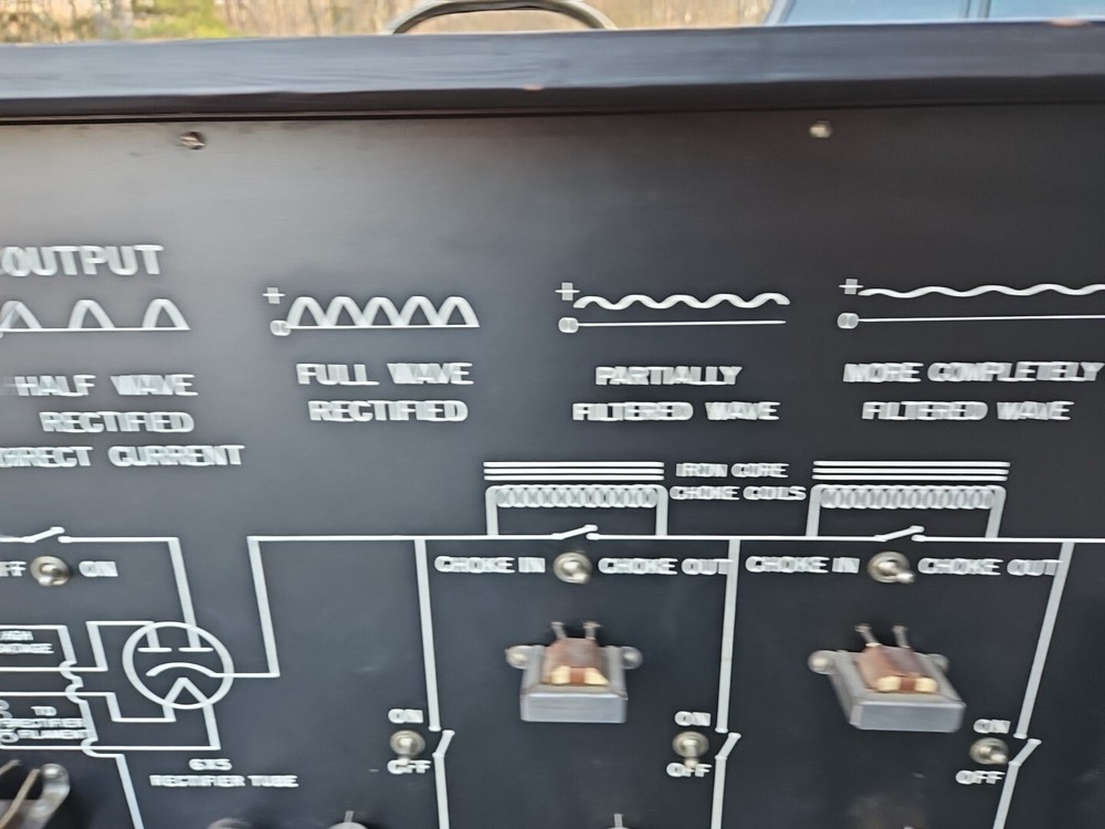 rare Welch Scientific Input Output Wave Current Training Teaching display 66S4