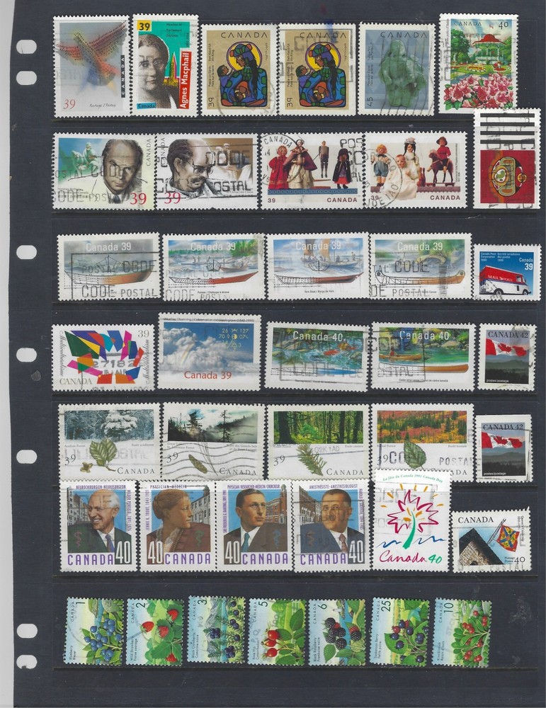 Canada 1870-1996 Used Collection 935 different stamps $500