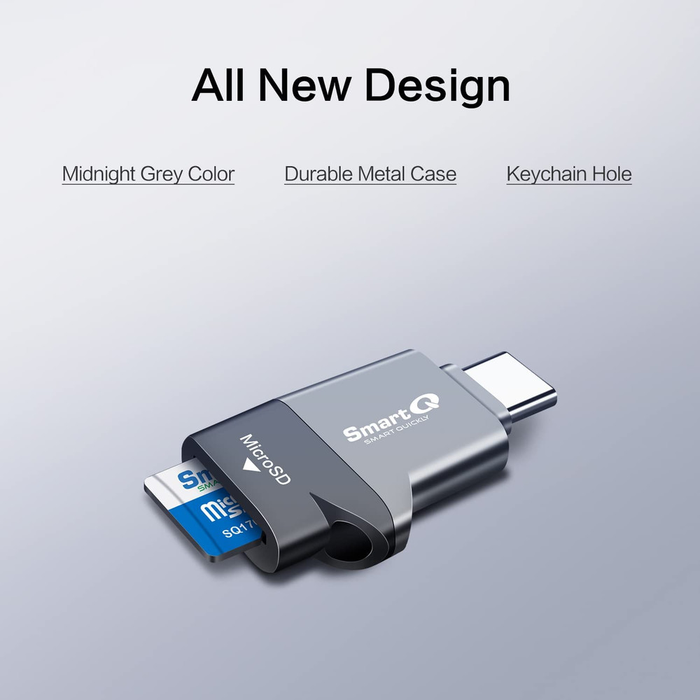 C356 Type-C Microsd Card Reader with USB 3.0 Super Speed Technology, Supports Mi