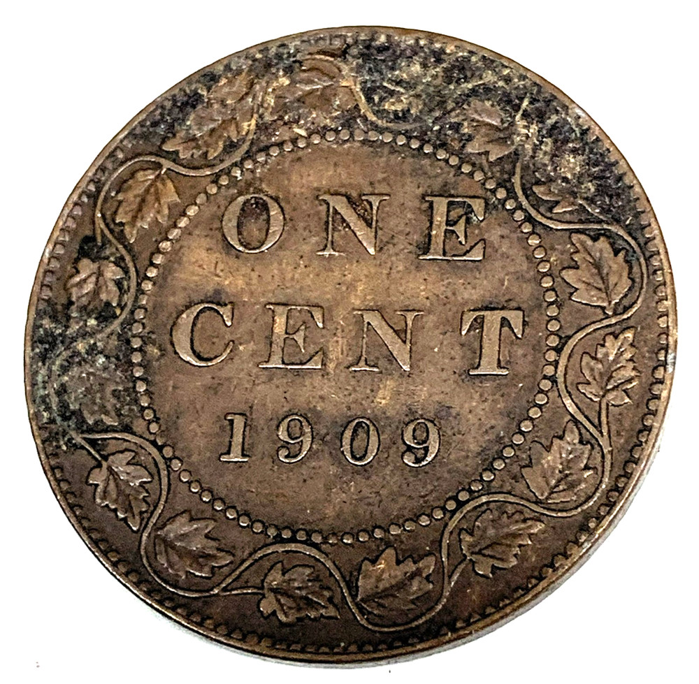# C9054   CANADA   COIN,     LARGE CENT   1909