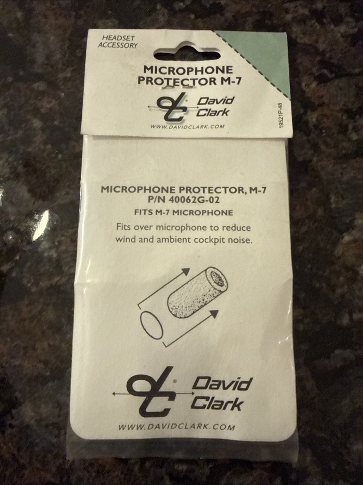 David Clark Microphone Protector M-7 | M-7 Mic Muff | 40062G-02