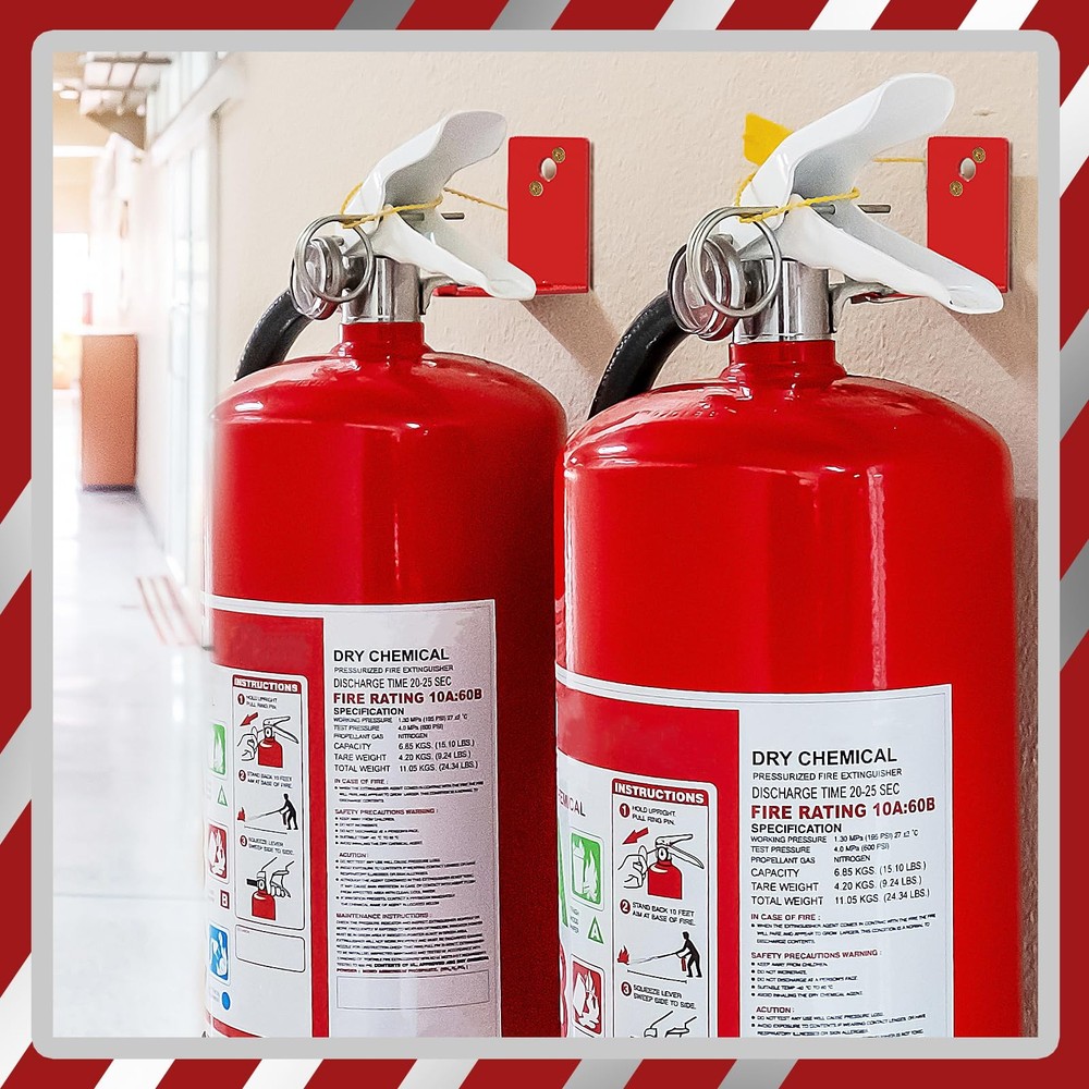 4 Pack Fire Extinguisher Mounts & Brackets, Fire Extinguisher Wall Hook Holder H