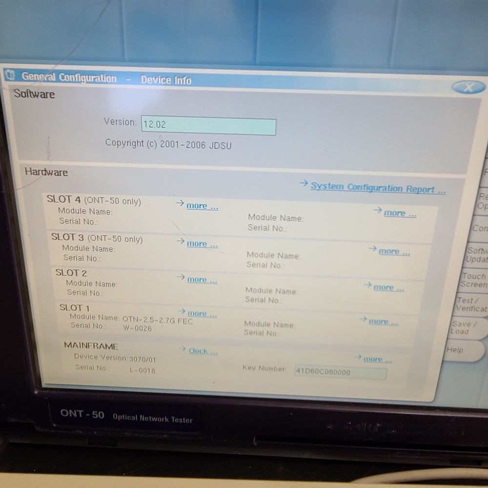 Acterna ONT-50 Optical Network Tester, OTDR, JDSU