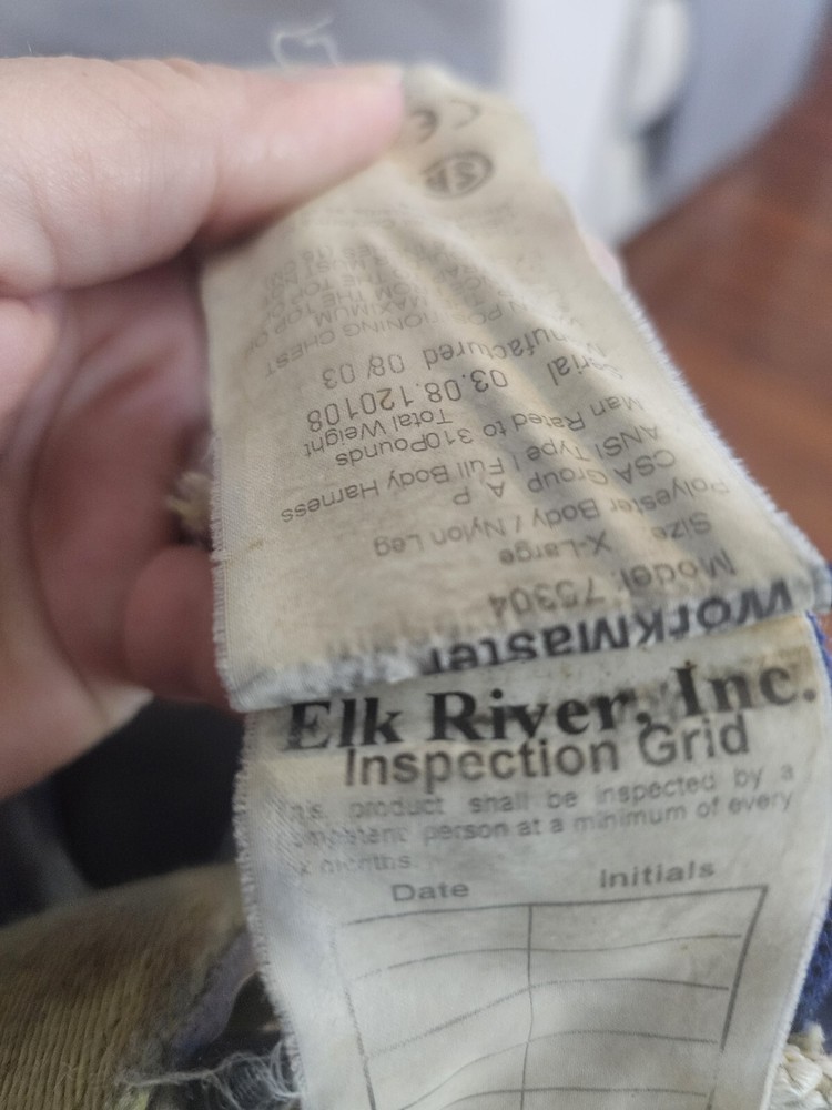 Elk River WorkMaster Harness 75304 X-Large