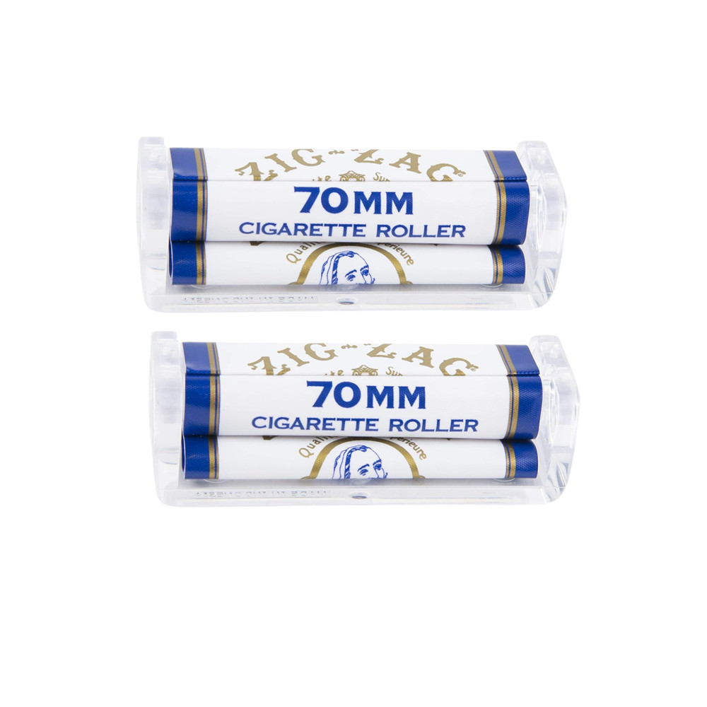 Zig-Zag Cigarette Roller 70mm | Classic Manual Rolling Machine 3 Pack
