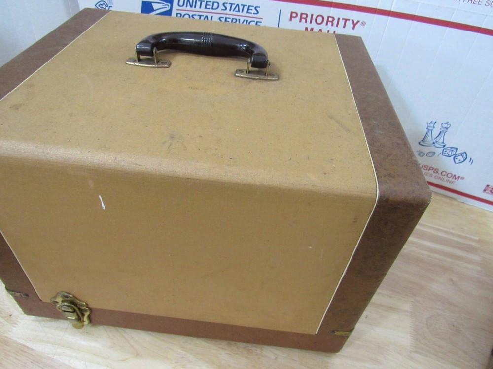 Vtg TDC Selectron Semimatic Streamliner 500 Slide Projector With Case [read]