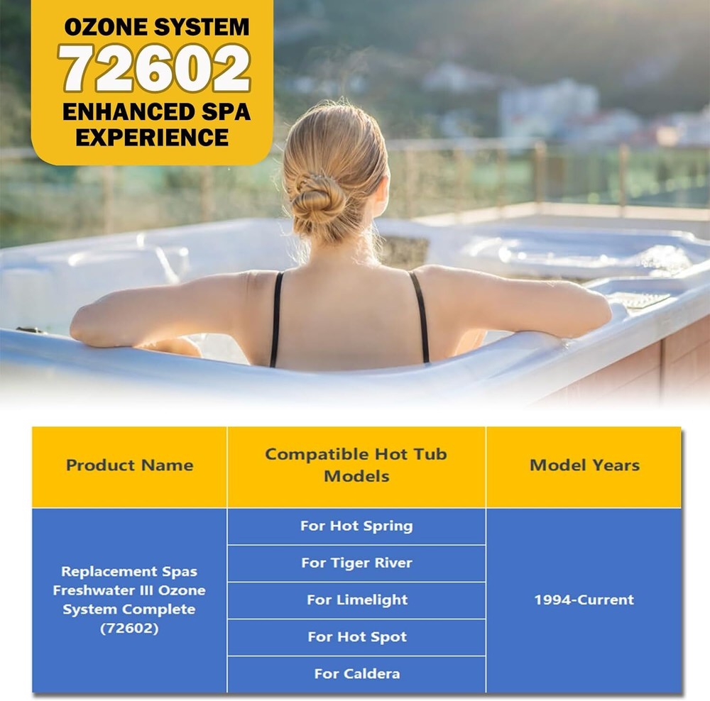 72602 Replacement for Hot Spring Spas Freshwater III Ozone System Complete KIT