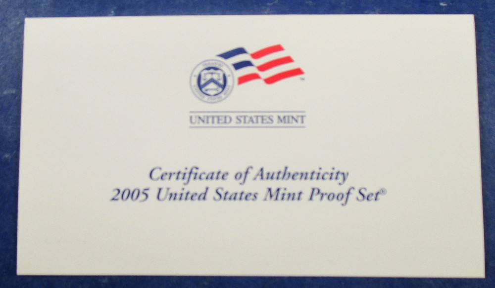2005 Clad Proof Set w/ OGP - 11 Coins - (03)