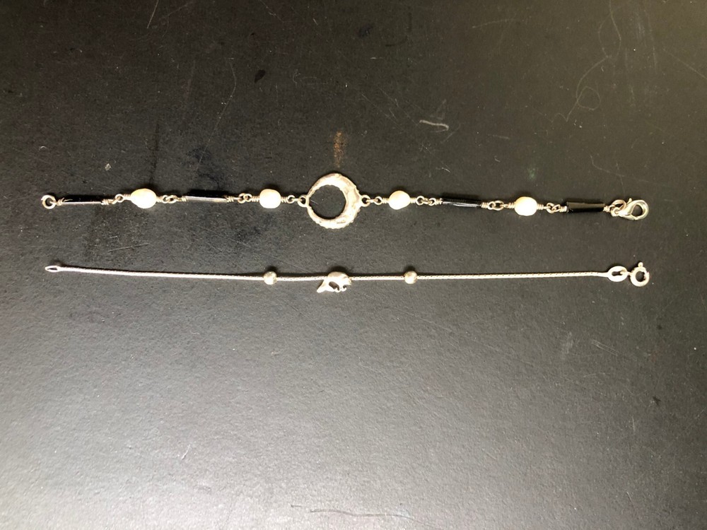 STERLING SILVER ""BARACELETS" Appr.: 7.6 grams TOTAL 7"