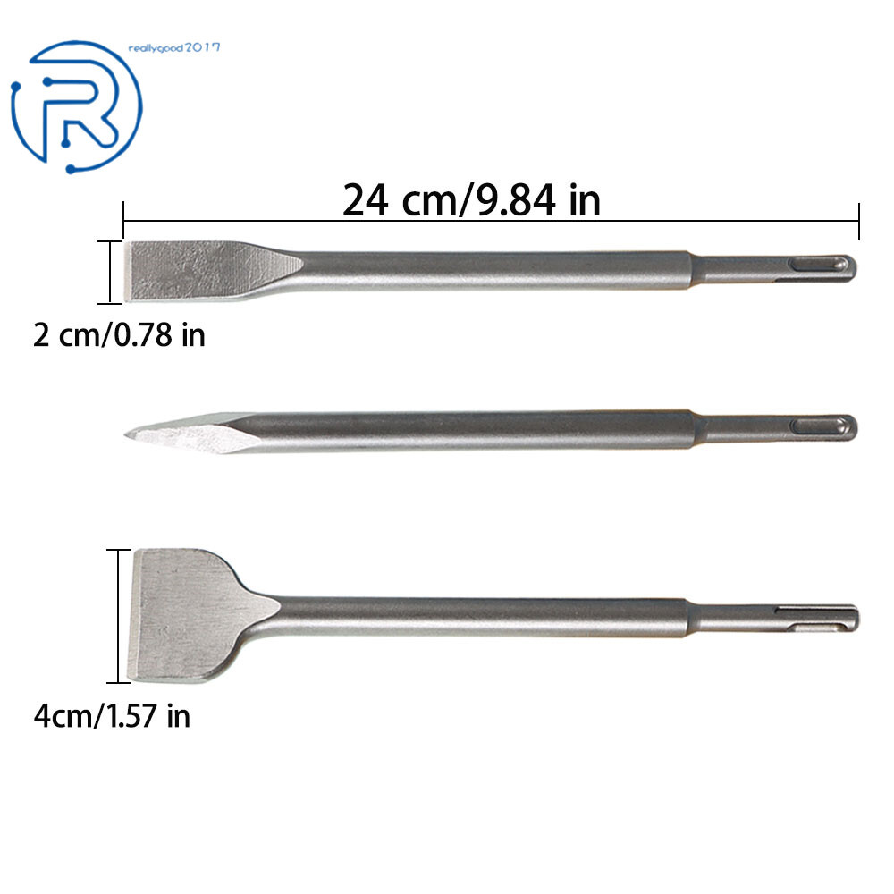 6 Pcs SDS plus Chisel Set Concrete Drill Bit Set Rotary Hammer Bits us