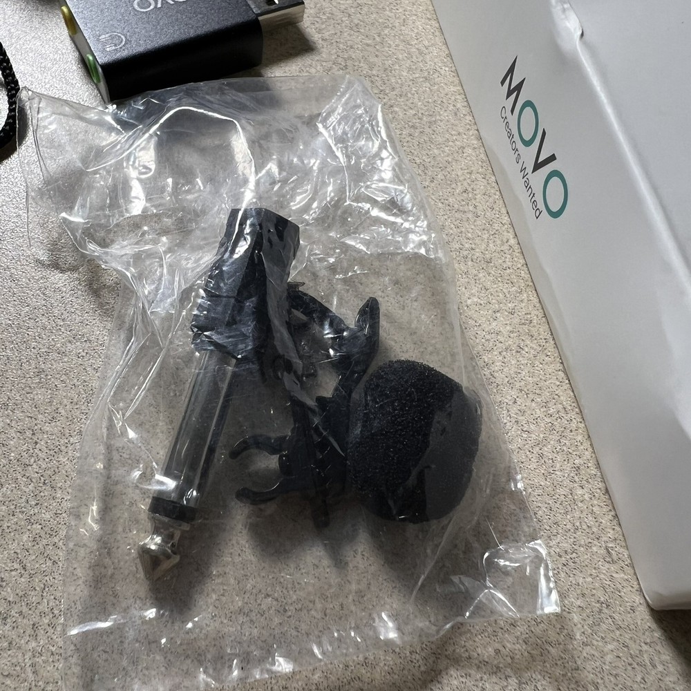 Movo Universal Lavalier Microphone Lav Mic USB Laptop PC Mac Smartphone Camera