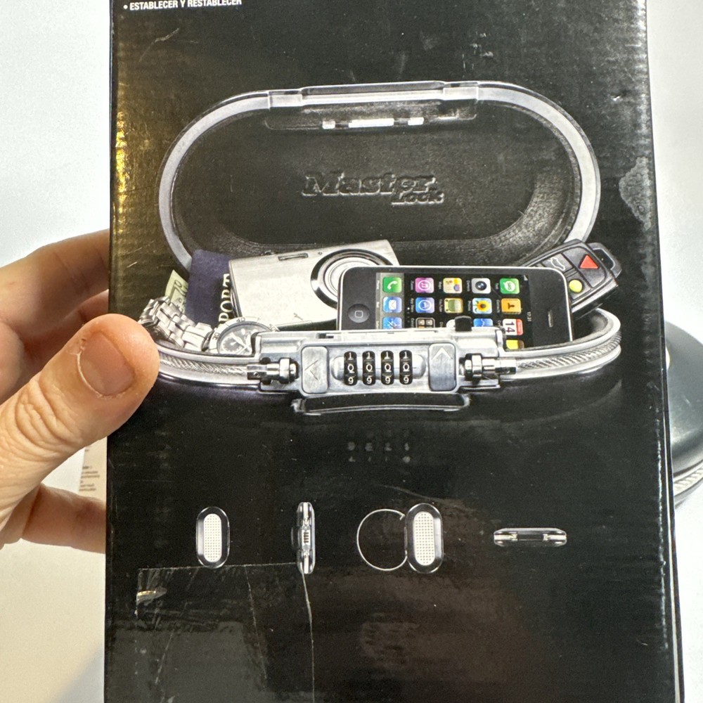 Master Lock Safe Space 5900D Portable Personal Small Safe with Combination & Box