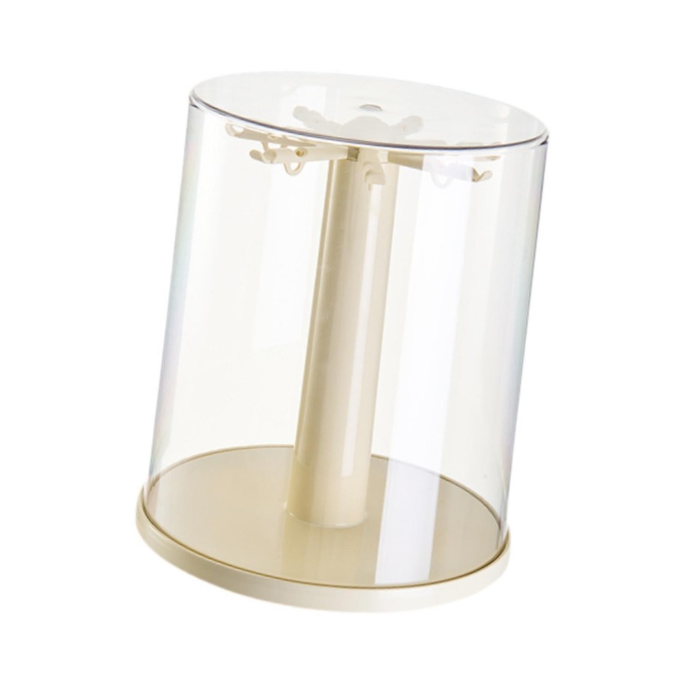 Figure Clear Display Case Storage Organizer Compact Multifunctional Rotatable