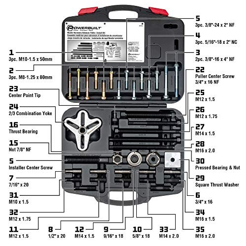 Harmonic Balancer Puller & Installer, Specialty Tools Car Engine & 40 Piece
