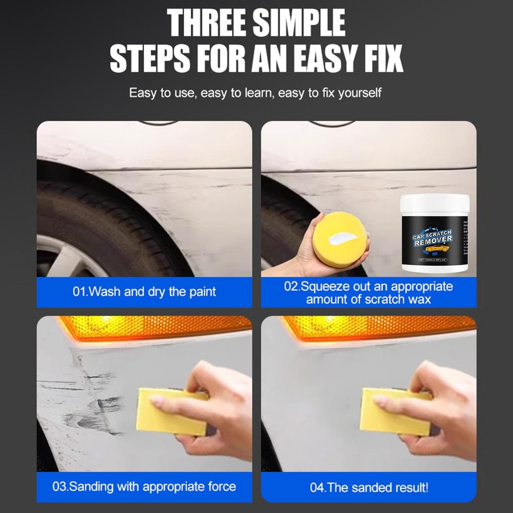 Car Remover Cream Scratch Repair Paint Body Compound Paste Touch Up Clear Remove
