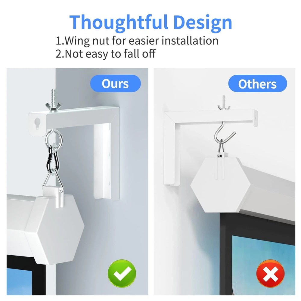 Universal Projector Screen Wall Mount L-Brackets Hanging Ceiling Mount...