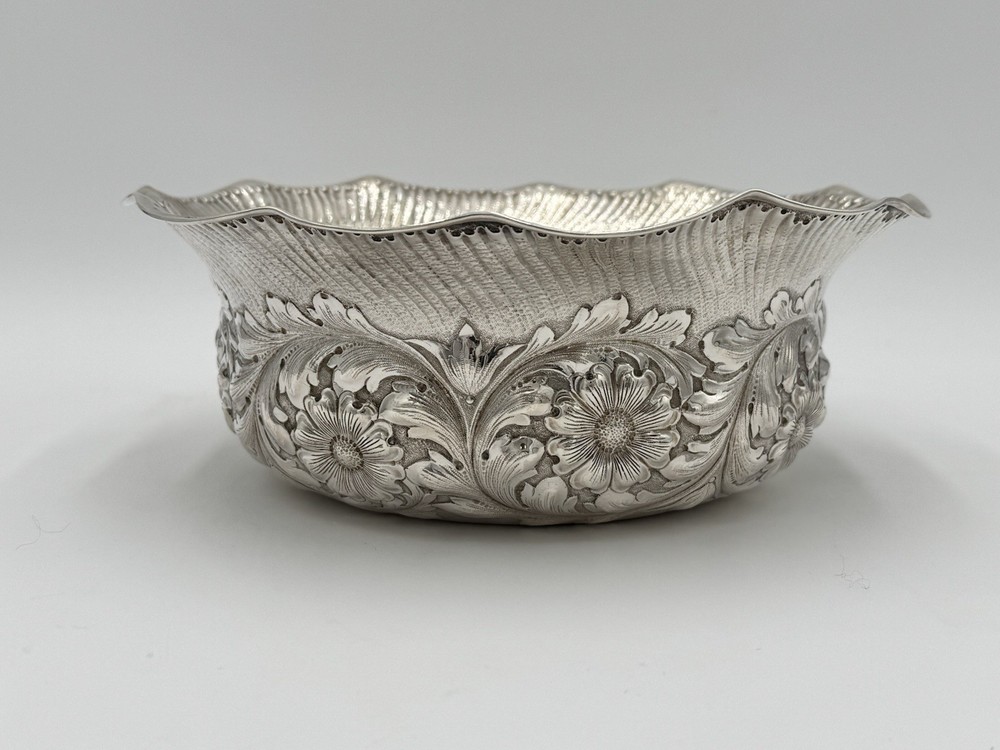 Antique Gorham Sterling Silver Repousse Bowl
