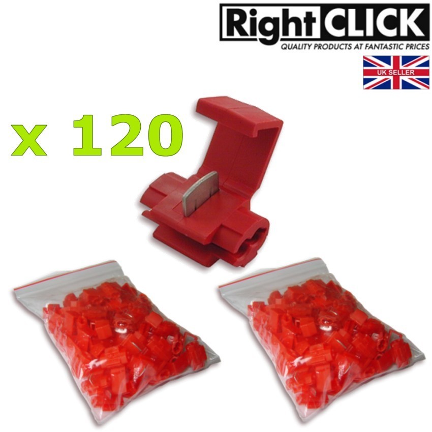 120 x Quick Splice Tap splice cable connector QSR-120pcs